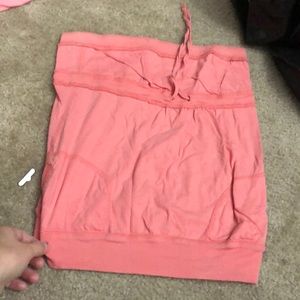 Strapless crop top